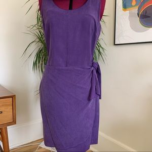 Vintage silk wrap dress